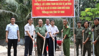 Công an tỉnh Tây Ninh xây dựng nhà tặng lực lượng bảo vệ ANTT cơ sở