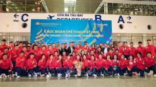 Vietnamese athletes depart for SEA Games 33 in Thailand