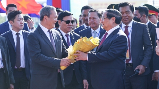 Thủ tướng Phạm Minh Chính cùng Thủ tướng Campuchia khai trương cặp cửa khẩu quốc tế mới