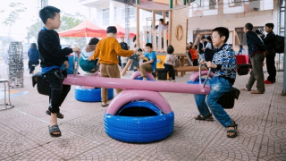 Làng Phú Nghĩa mở cửa sân chơi hòa nhập, tạo không gian an toàn cho hàng trăm trẻ nhỏ