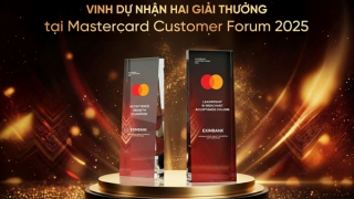 Eximbank nhận hai giải thưởng danh giá tại “The Mastercard Customer Forum 2025”