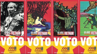 Lá phiếu đặc biệt tại Uruguay mang hình ảnh Chủ tịch Hồ Chí Minh và Việt Nam