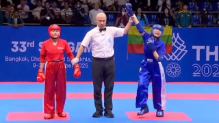 Vượt chấn thương, Hoàng Thị Thuỳ Giang đem vàng về cho Kickboxing Việt Nam