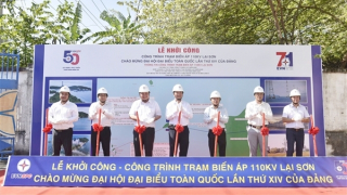 Khởi công xây dựng Trạm biến áp 110kV Lại Sơn