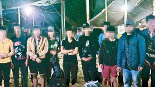 Xử lý 13 đối tượng vượt đường mòn, ruộng mía nhập cảnh trái phép