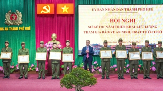 Lực lượng bảo vệ ANTT cơ sở tại TP Huế góp sức quan trọng trong đảm bảo bình yên địa bàn