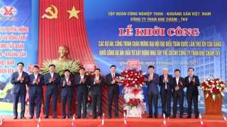 TKV khởi công 2 dự án trọng điểm chào mừng Đại hội Đảng toàn quốc lần thứ XIV