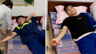 Hai chiến sĩ Công an Sơn La hiến máu cứu bệnh nhân qua cơn nguy kịch