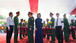 Tây Ninh: Tổ chức lễ truy điệu, an táng 159 hài cốt liệt sĩ