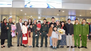 Tổ công tác gìn giữ hoà bình số 4 của Bộ Công an hoàn thành xuất sắc nhiệm vụ trở về