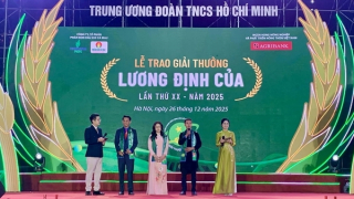 30 nhà nông trẻ xuất sắc được nhận giải Lương Định Của