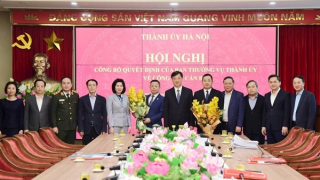 Biệt phái Thiếu tướng Nguyễn Thành Long giữ chức Chánh Văn phòng Thành uỷ Hà Nội