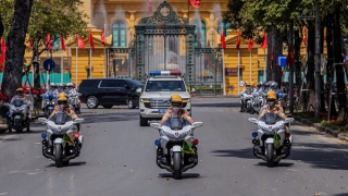 Phân luồng giao thông phục vụ Lễ xuất quân và diễn tập bảo vệ Đại hội XIV của Đảng