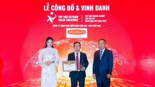 Dai-ichi Life Việt Nam vinh dự xếp hạng 50 trong “Top 500 Doanh nghiệp tạo giá trị hàng đầu Việt Nam năm 2025”