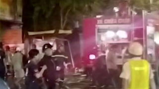 Cháy ki ốt bán nước giải khát trong đêm, 1 người tử vong