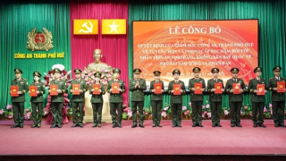 58 nhân viên An ninh hàng không tại sân bay Quốc tế Phú Bài được tuyển chọn vào CAND