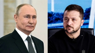 Thông điệp năm mới "ngược chiều" của Tổng thống Nga và Tổng thống Ukraine