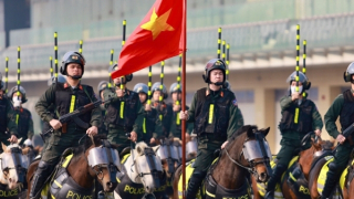 Luyện tập trong giá rét, sẵn sàng cho Lễ xuất quân bảo vệ Đại hội XIV của Đảng