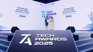 Amway lập cú “hattrick” với giải “Thương hiệu máy lọc nước nổi bật của năm” tại Tech Awards 2025