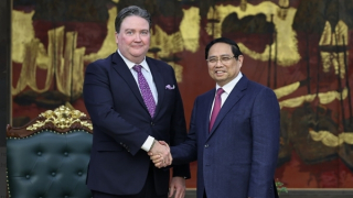Thủ tướng Phạm Minh Chính tiếp Đại sứ Hoa Kỳ Marc Knapper