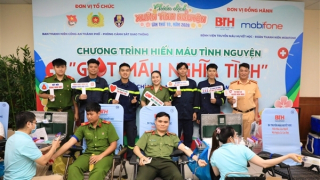 Hơn 400 cán bộ, đoàn viên, thanh niên và CBCS Công an TP Hồ Chí Minh tham gia hiến máu