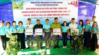Agribank mang Xuân sớm đến đảo Hòn Khoai, Hòn Chuối trên biển đảo Tây Nam