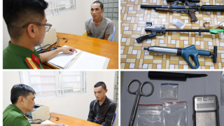 Kiểm tra hành chính phát hiện ma tuý và súng trong nhà