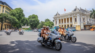 CSGT nỗ lực bảo đảm an toàn tuyệt đối phục vụ Đại hội Đảng