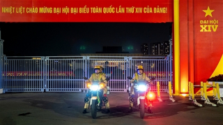 CSGT Thủ đô bám đường, giữ vững trật tự giao thông hướng tới Đại hội Đảng