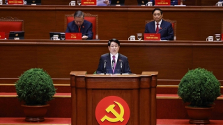 Chủ tịch nước Lương Cường trình bày Diễn văn khai mạc Đại hội XIV của Đảng