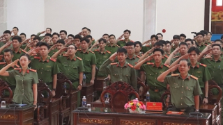 Tuổi trẻ Công an TP Cần Thơ tự hào tiến bước dưới cờ Đảng quang vinh