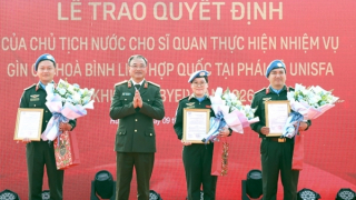 Trước giờ chiến sĩ mũ nồi xanh lên đường viết tiếp câu chuyện gìn giữ hòa bình Liên Hợp Quốc