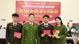 Học viện CSND đóng góp gần 2.000 đơn vị máu hỗ trợ đồng đội và nhân dân
