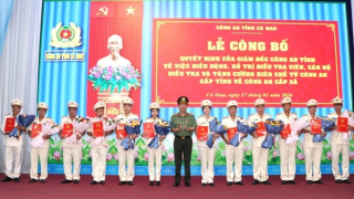 Công an Cà Mau điều động trên 100 điều tra viên về Công an cơ sở