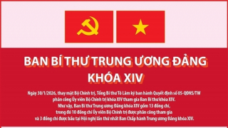 Danh sách Ban Bí thư Trung ương Đảng khóa XIV, cập nhật ngày 30/1/2026