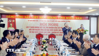 Tổng Bí thư dự Hội nghị lấy ý kiến cử tri nơi cư trú đối với người ứng cử đại biểu Quốc hội