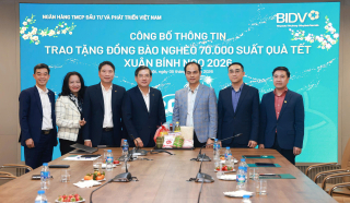 BIDV trao 70.000 phần quà Tết tặng đồng bào nghèo nhân dịp Xuân Bính Ngọ 2026