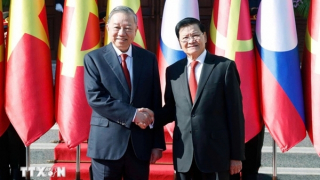 Tổng Bí thư Tô Lâm chứng kiến Lễ trao các văn kiện hợp tác Việt Nam-Lào