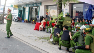 Công an tỉnh An Giang diễn tập phương án phòng chống cướp ngân hàng