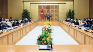 Thủ tướng Phạm Minh Chính làm việc với Đoàn doanh nghiệp Nhật Bản