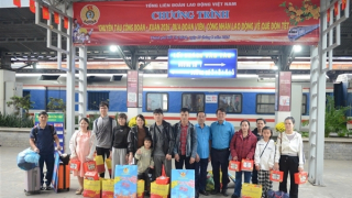 "Chuyến tàu Công đoàn - Xuân 2026" đưa 2.293 đoàn viên, người lao động về quê ăn Tết