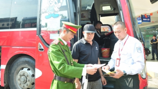 Công an Hà Nội tăng cường đảm bảo an ninh trật tự tại bến xe dịp Tết