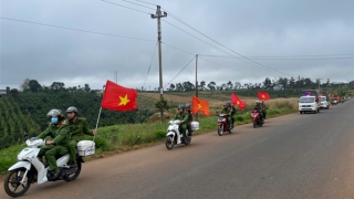 Công an xã Đắk Song nỗ lực vì Tết bình yên