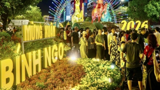 Rộn ràng không khí đón năm mới tại những điểm bắn pháo hoa ở TP mang tên Bác