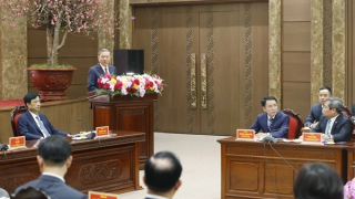 Tổng Bí thư Tô Lâm thăm, chúc Tết Đảng bộ, chính quyền, nhân dân Thủ đô Hà Nội