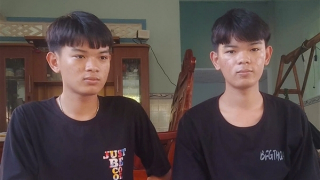 Anh em song sinh tình nguyện nhập ngũ nghĩa vụ trong Công an nhân dân