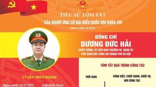 Thiếu tướng Dương Đức Hải được giới thiệu ứng cử Đại biểu Quốc hội khóa XVI