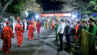 Lễ khai Ấn Đền Trần, tỉnh Ninh Bình diễn ra trang nghiêm, an toàn