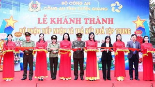 Khánh thành Bộ phận tiếp nhận và trả kết quả tập trung Công an tỉnh Tuyên Quang