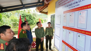 Công an cơ sở nắm chắc địa bàn đảm bảo an ninh, trật tự ngày bầu cử